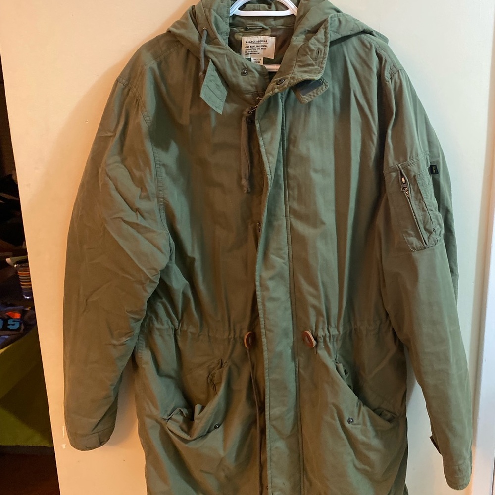 Olive parka